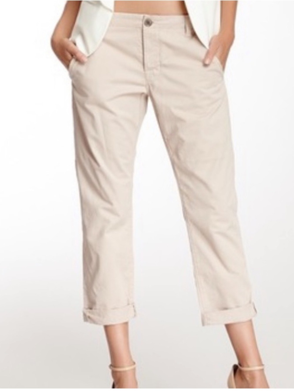 J Brand Inez Chino Low Rise Cropped Pants in Solstice, size 29